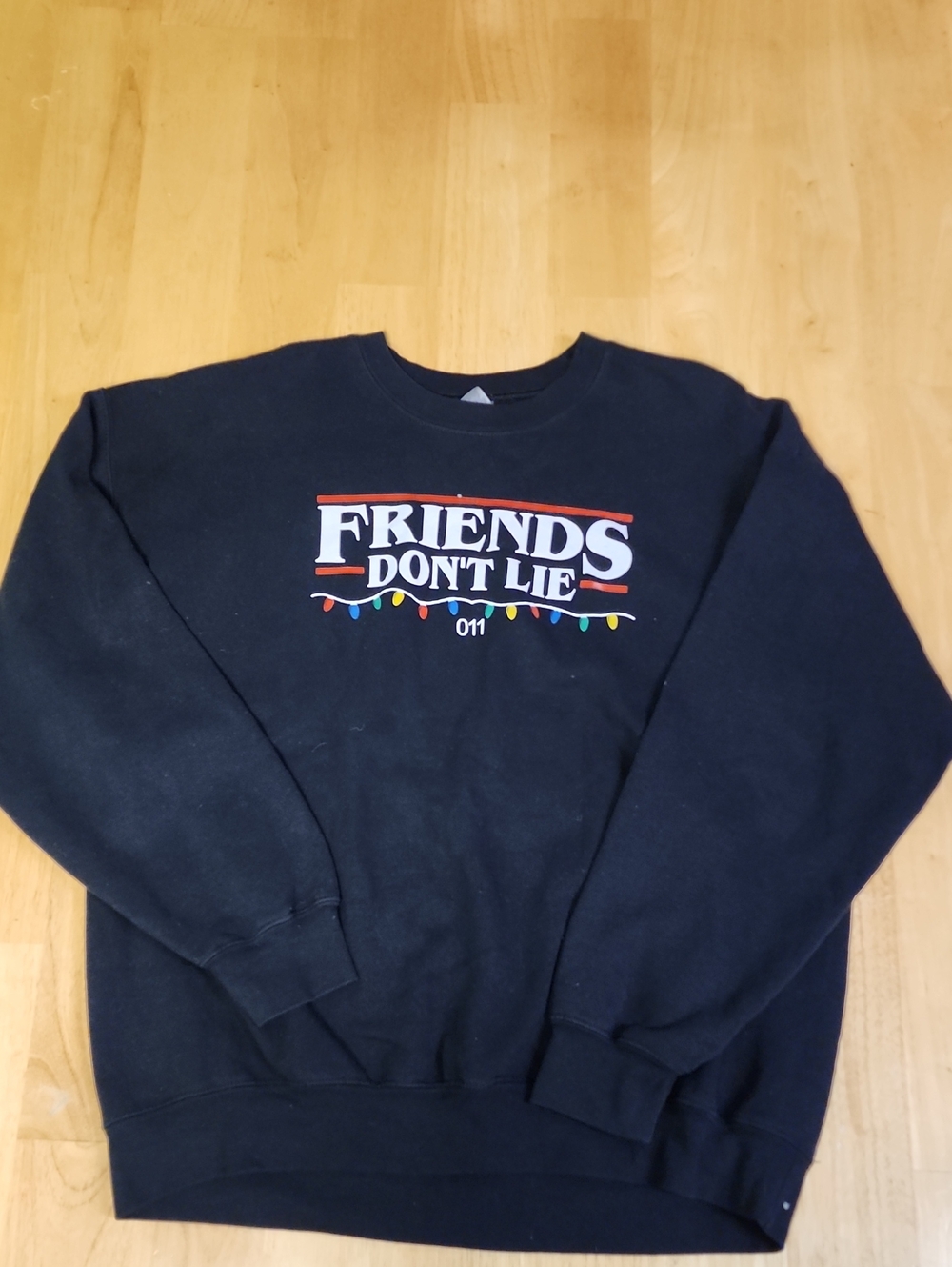 Stranger Things Eleven Friends Don’t Lie Crewneck XLVintage Style